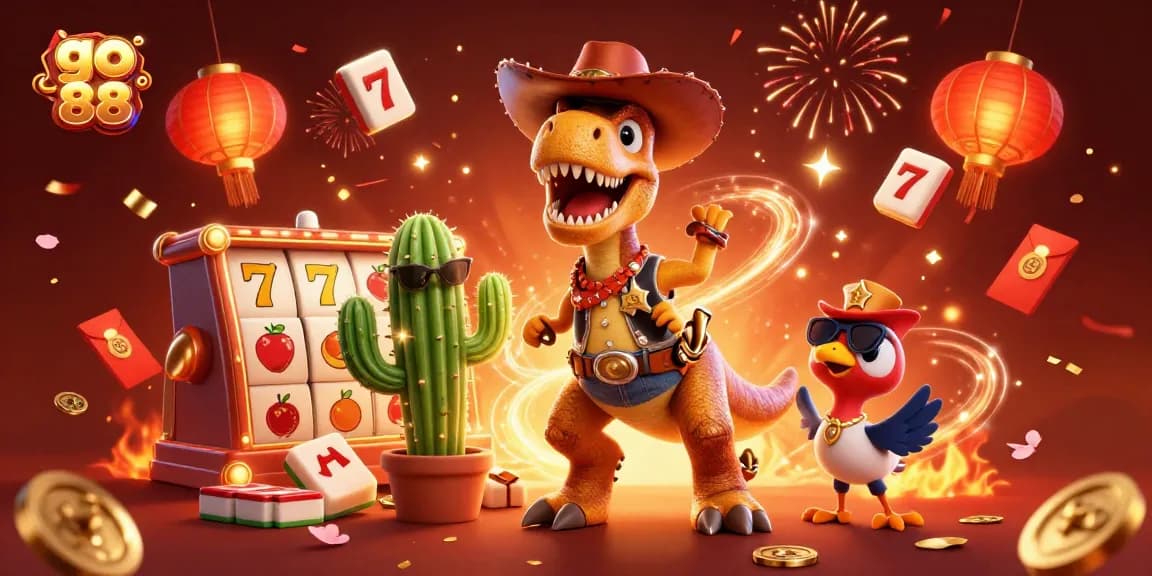 Experience vibrant gameplay with go 88 in this thrilling casino illustration packed with excitement.