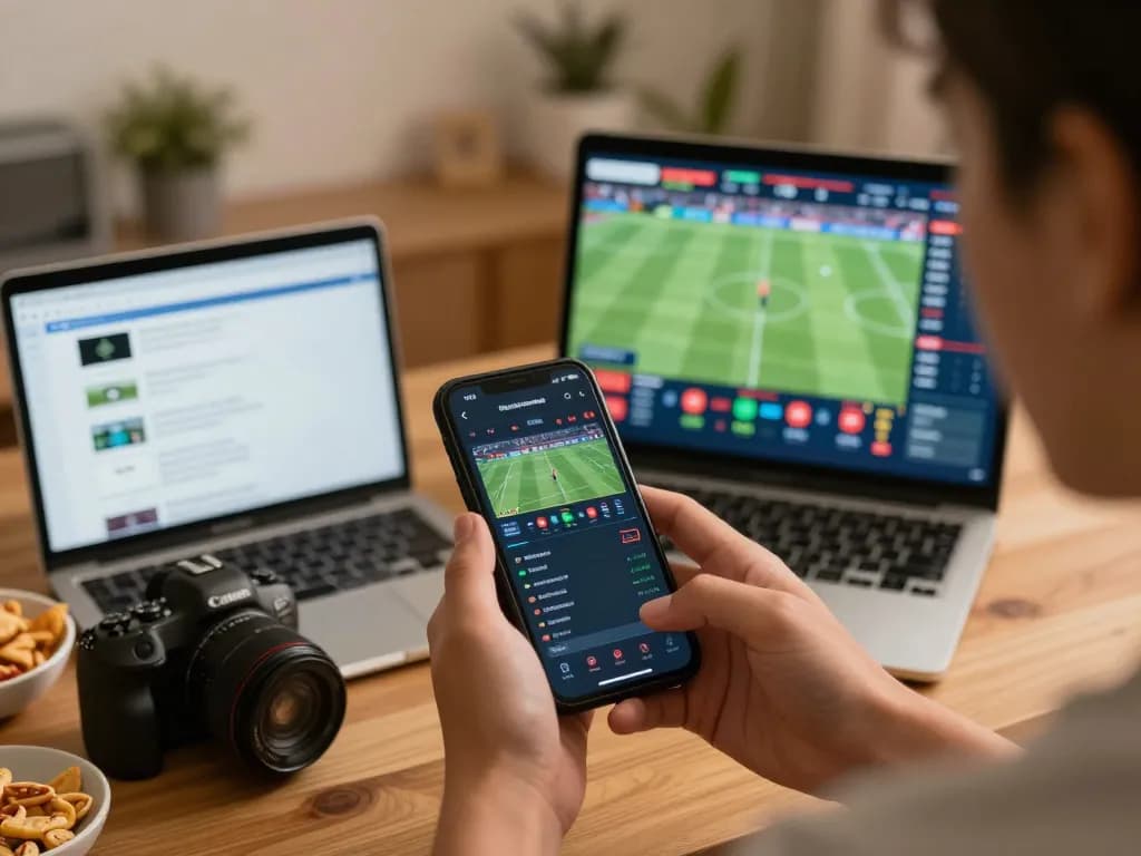 Engaging screenshot showing the pintu888top app on a smartphone, highlighting live sports betting excitement.