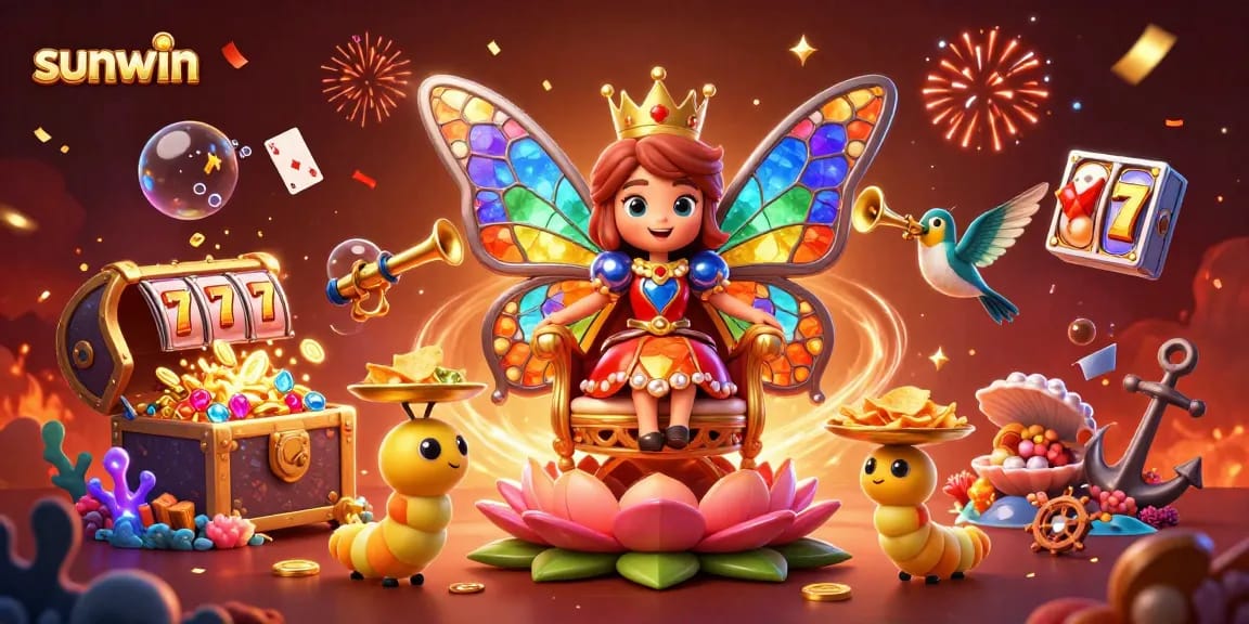 Experience thrilling gameplay at sunwin with vibrant casino themes and animated characters.