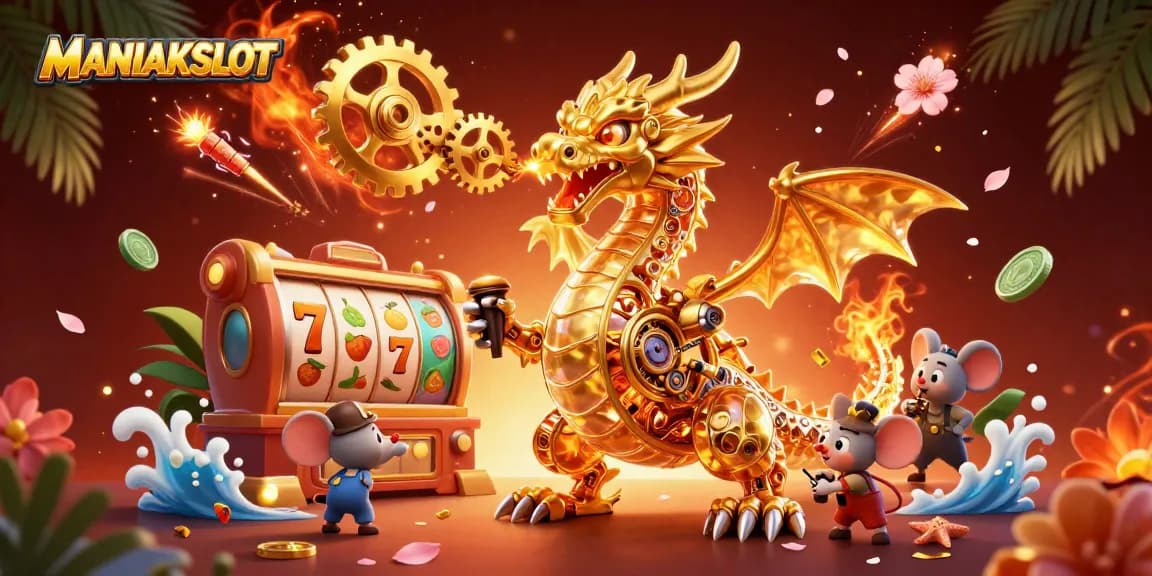 Engage with exhilarating gameplay at MANIAKSLOT, featuring vibrant slot reels and dazzling animations.