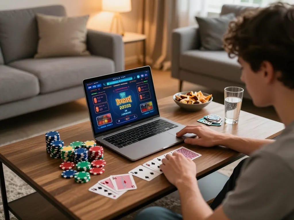 Gamers strategizing their bets at the best widget store for online casino gaming, showcasing interaction with the interface.