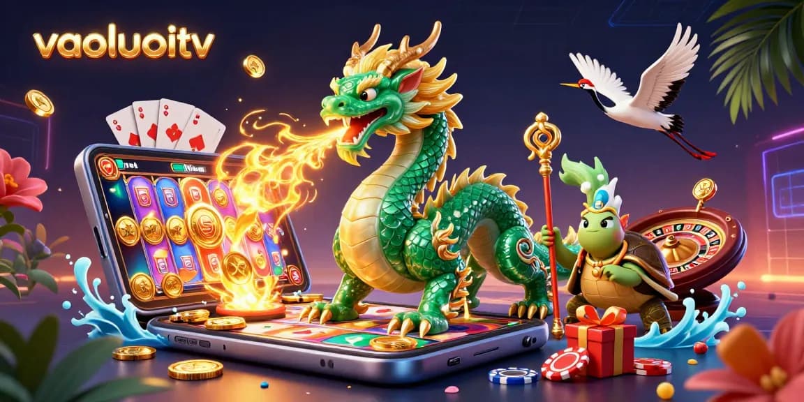 vaoluoitv delivers an immersive gaming experience featuring dynamic characters and lively casino elements.