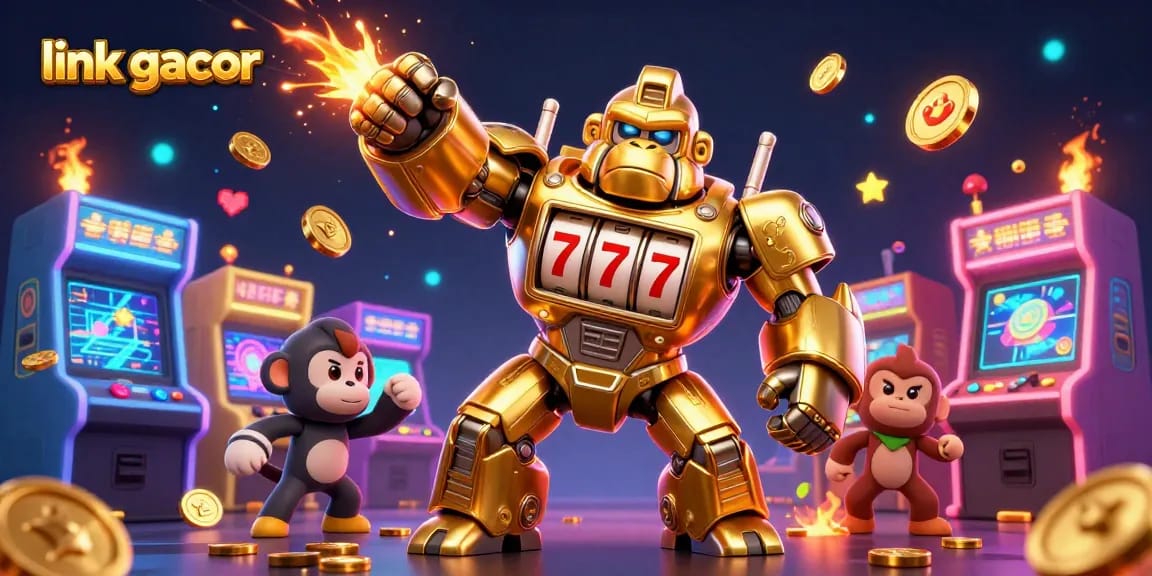 Engage with link gacor to unlock vibrant gaming strategies and explosive wins in a captivating 3D casino scene.