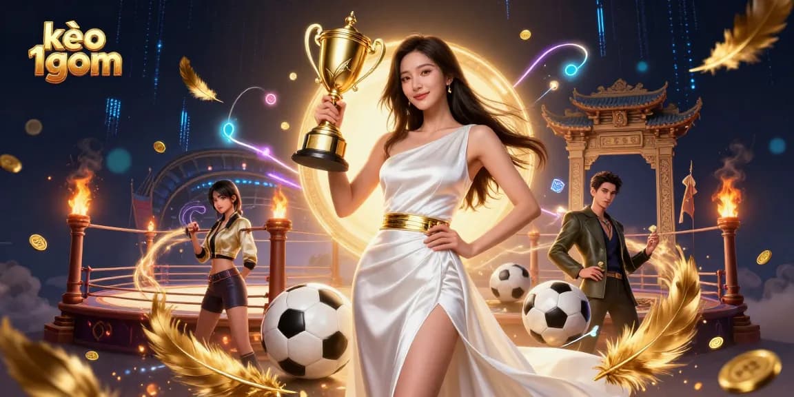Engage with the kèo 1gom experience through immersive sports betting visuals showcasing a confident winner.