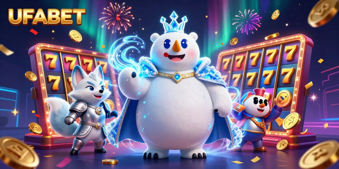 Engage with UFABET's thrilling slot experience, featuring vibrant characters and dynamic gameplay elements.