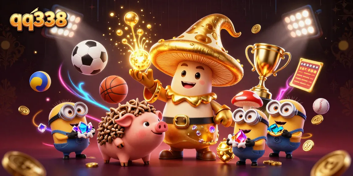 Experience thrilling victories with qq338 as the golden mushroom wizard spreads magic across the gambling realm.