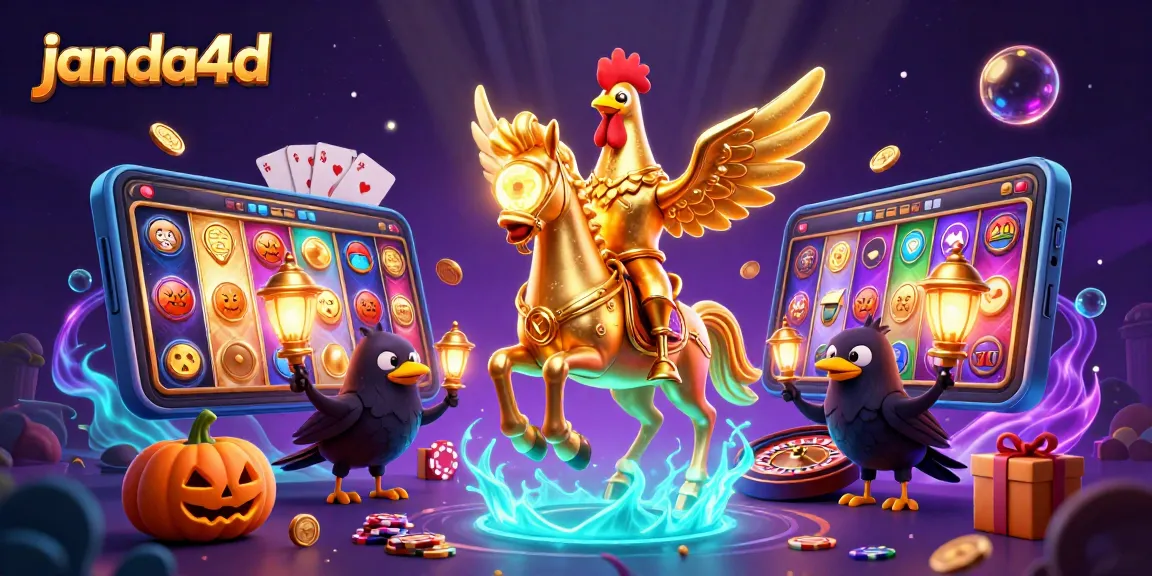 janda4d menampilkan adegan kasino yang megah dengan ayam jantan emas dan teman-teman hantu yang memikat.