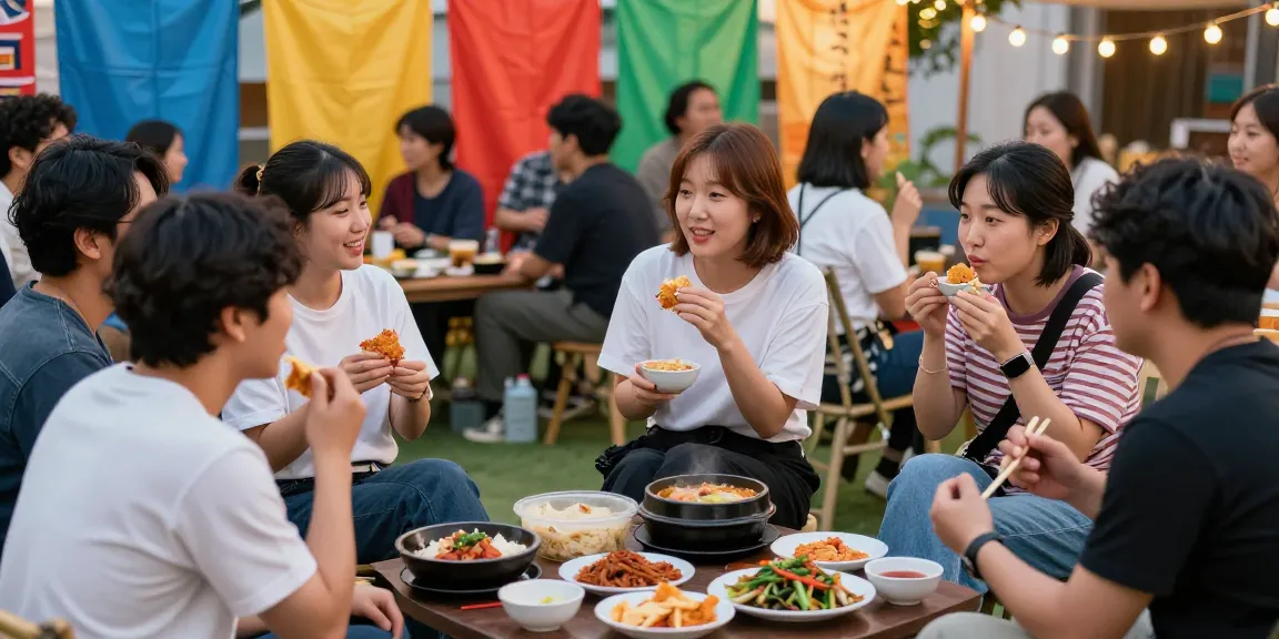 Engaging gathering at https://hanadultalk.com discussing Asian entertainment trends with diverse participants in a friendly atmosphere.