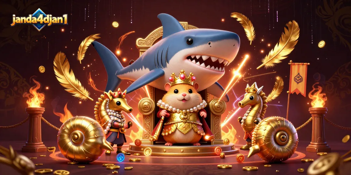 Taruhan olahraga janda4djan1 menampilkan raja hamster emas yang menguasai arena dengan efek dramatis.