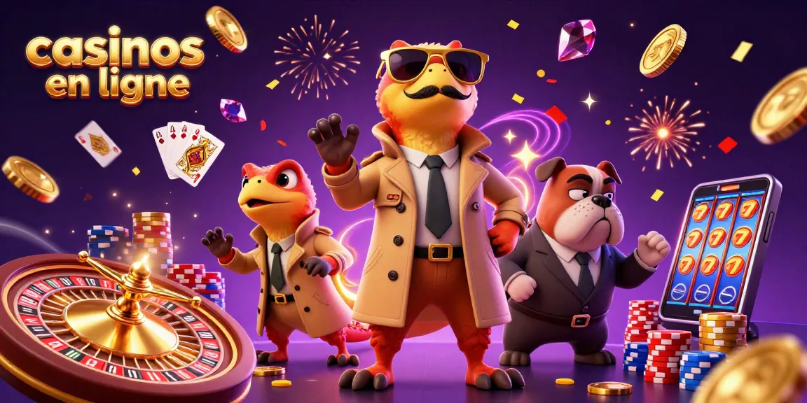Profitez des jeux de casinos en ligne avec des raptors déguisés et des effets envoûtants.