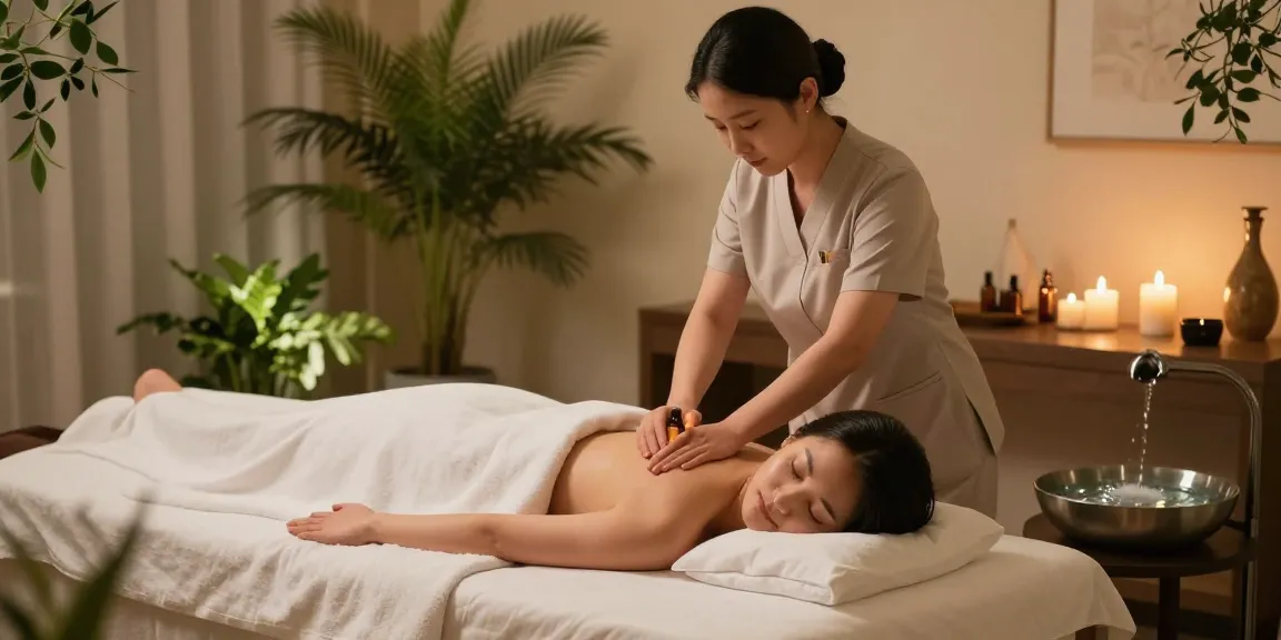 Relaxing 서울출장안마 session at a luxury spa with soothing ambiance and professional therapist