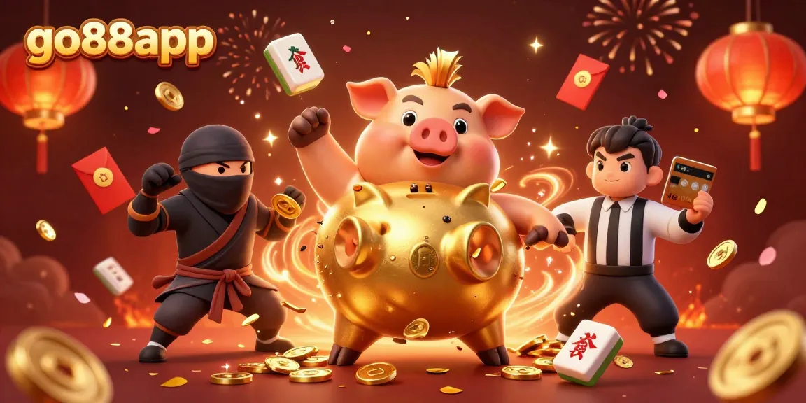 Experience thrilling gameplay with go88app, featuring dynamic animated characters and vibrant casino elements.