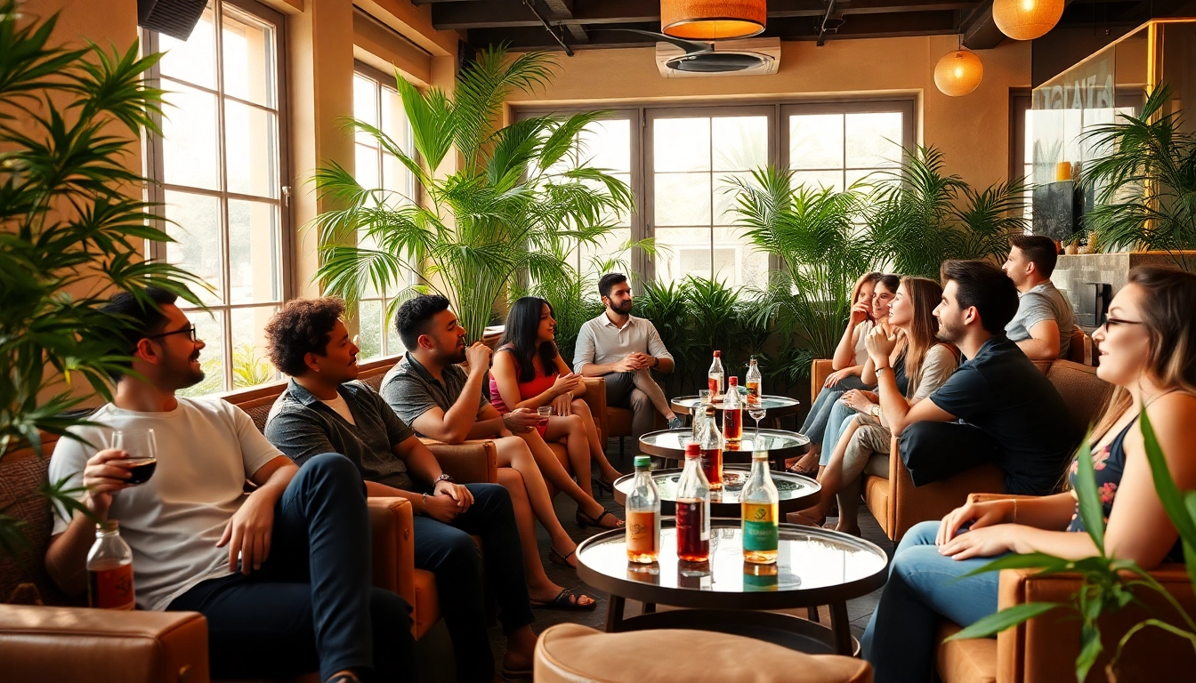 Engage with friendly patrons at cannabis clubs Lloret de Ma in a vibrant and inviting lounge atmosphere.