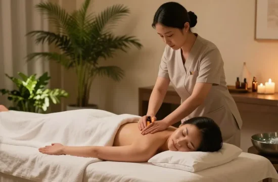 Relaxing 서울출장안마 session at a luxury spa with soothing ambiance and professional therapist