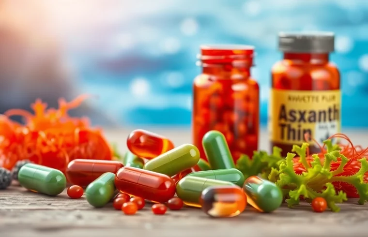 Explore how powerful is astaxanthin through vibrant capsules and natural sources that promote wellness.